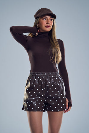 מכנס מייסי מכנס חום טיאגו