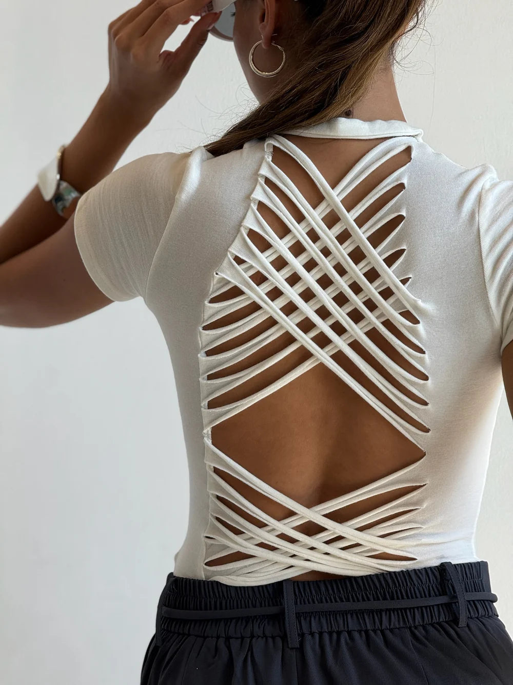 חולצת ריאן חולצה לבן טיאגו