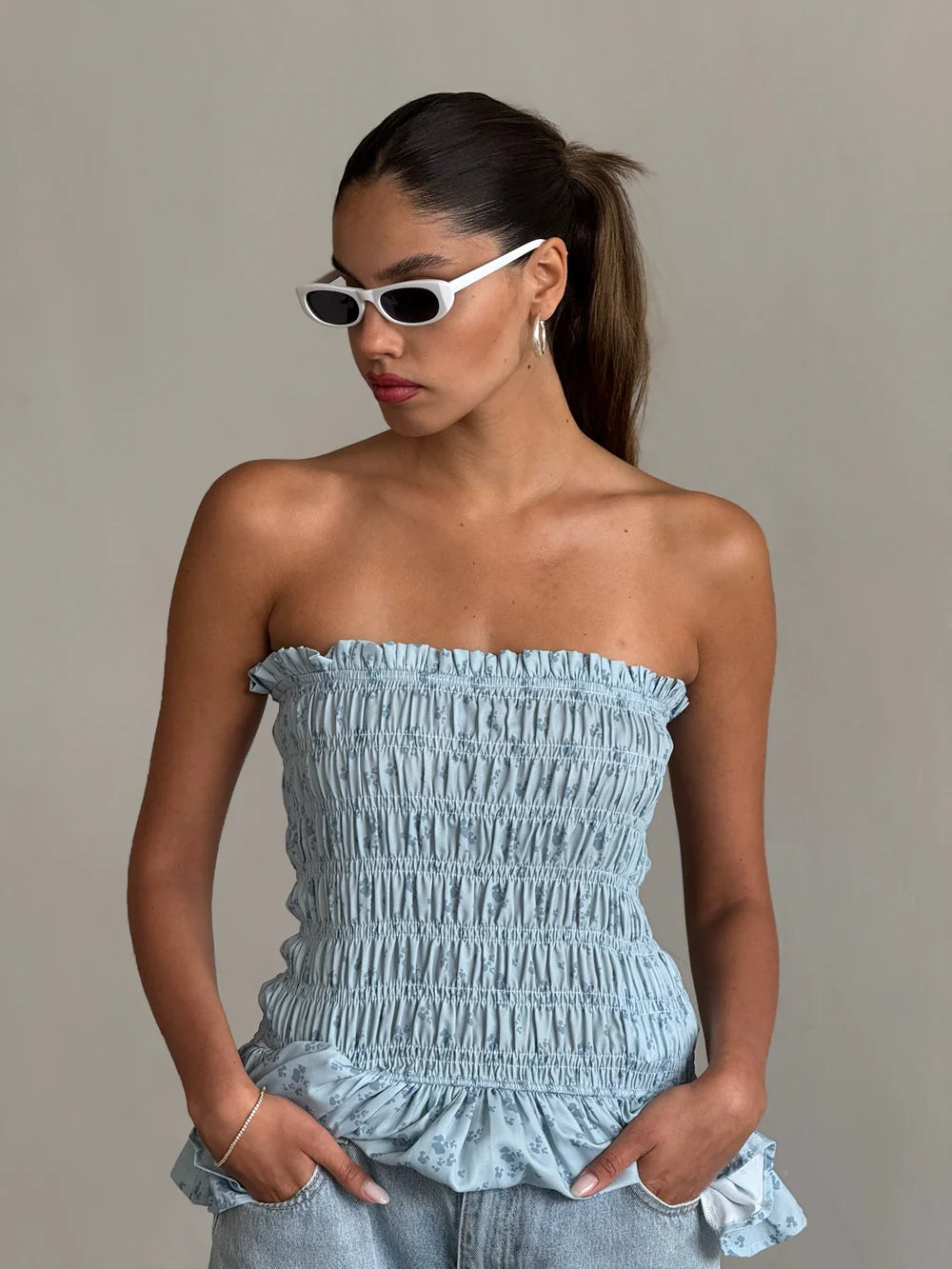 סטרפלס טים סטרפלס תכלת טיאגו