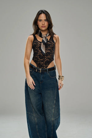 בגד גוף טיילור שחור טיאגו