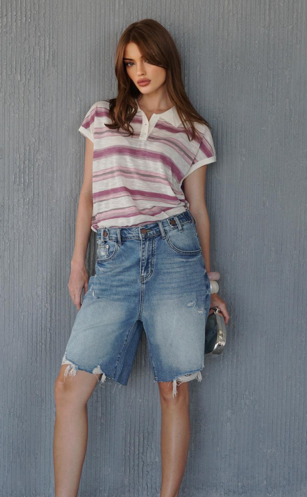 חולצת פולו פסים