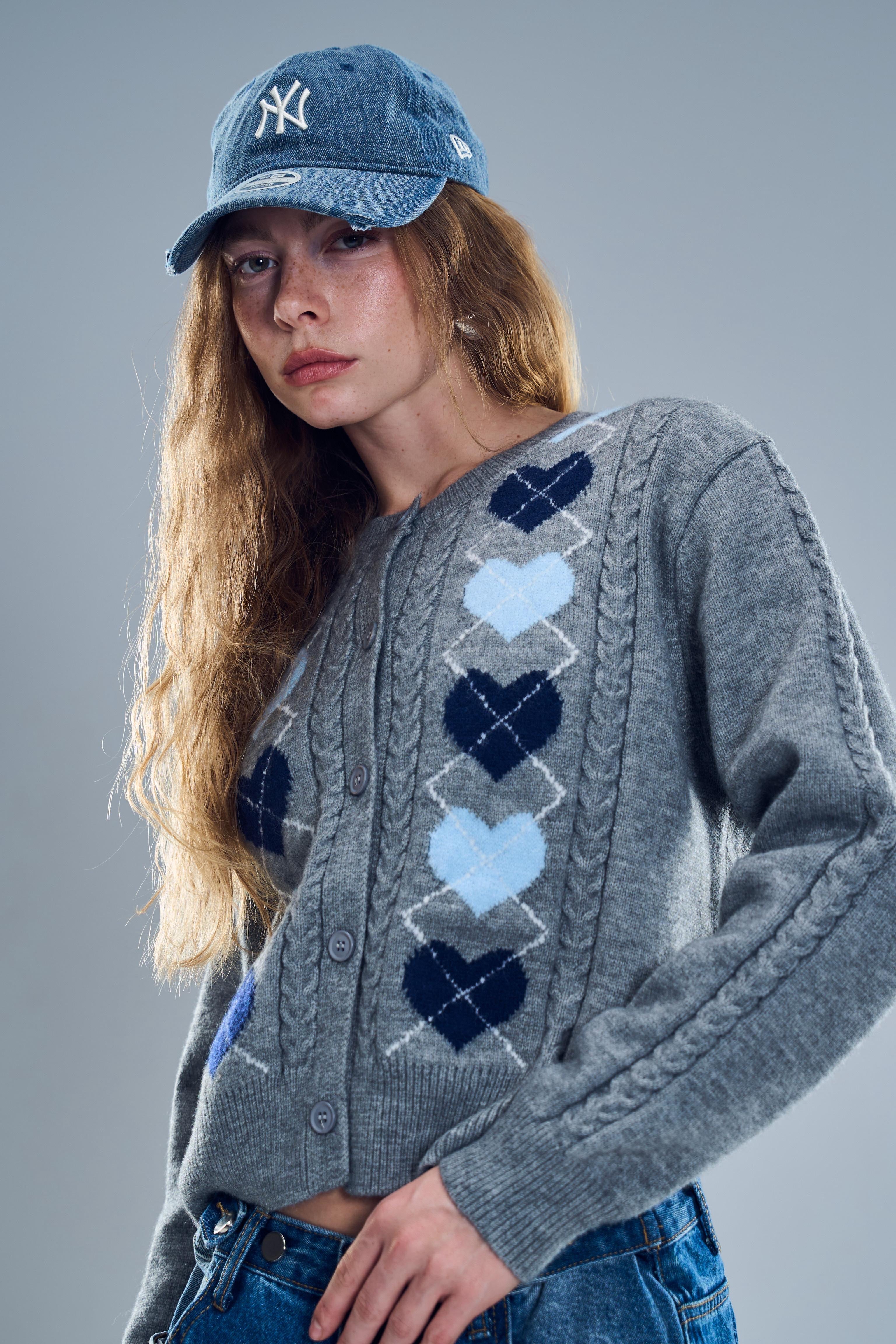 קרדיגן אלבי חולצה אפור בהיר O.S טיאגו