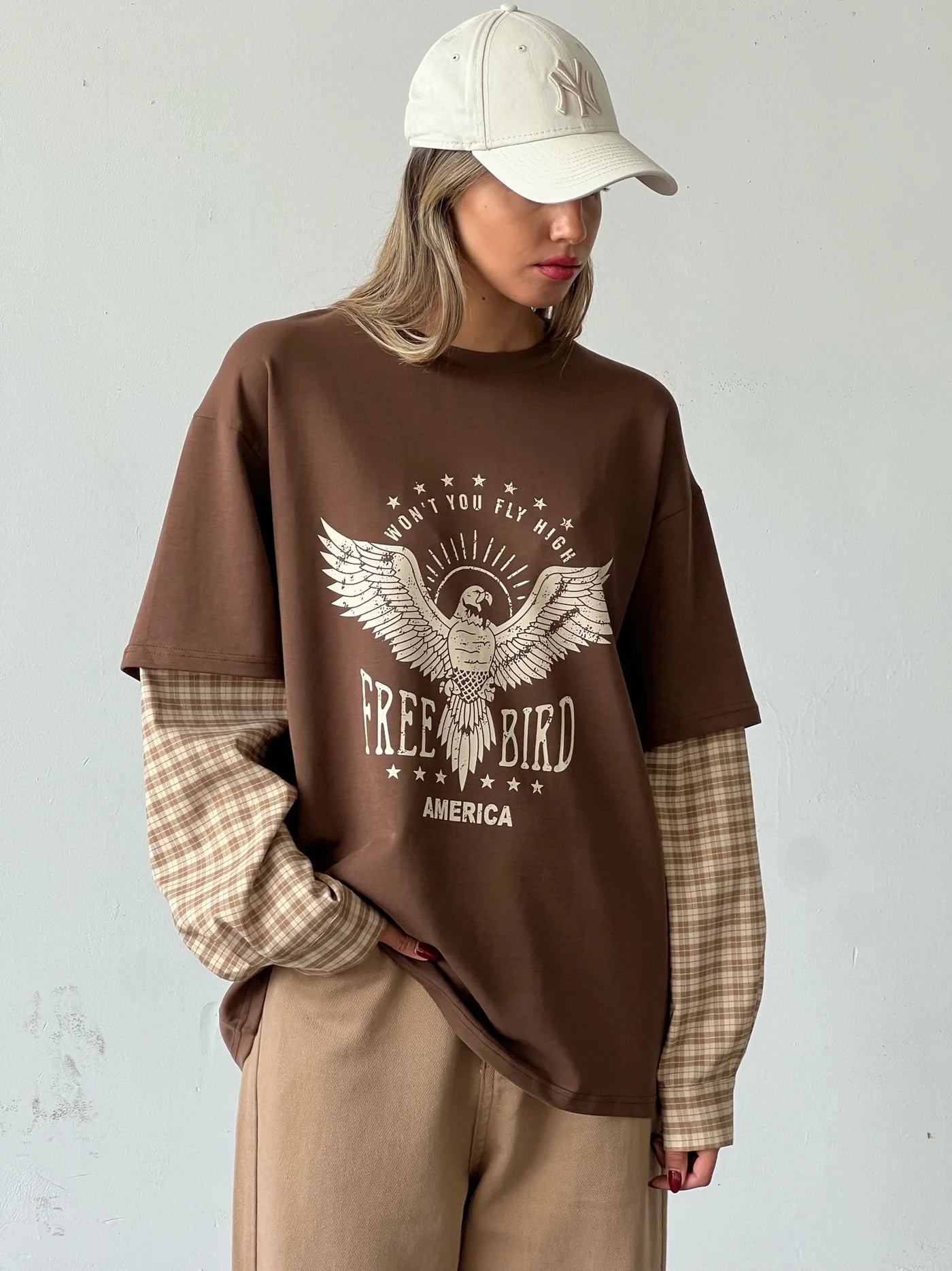 חולצת מירלי חולצה חום O.S טיאגו