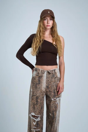 חולצת קלר חולצה חום טיאגו